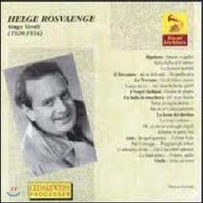 Helge Rosvaenge / Sings Verdi (수입/미개봉/va1114)