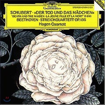 [중고] Hagen Quartett / Schubert : `Der Tod und Das Madchen` D810, Beethoven : Streichquartett Op.135 (dg0383)