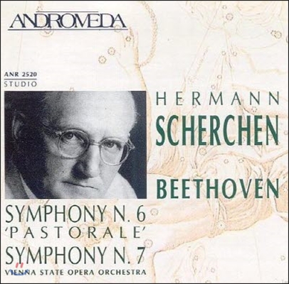 [중고] Hermann Scherchen / Beethoven : Symphonies 6 & 7 (수입/anr2520)
