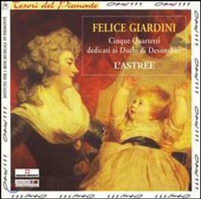 [중고] L&#39;Astr&amp;eacute;e / Felice Giardini: Cinque Quartetti dedicati ai Duchi di Devonshire (수입/ops30163)