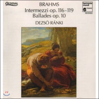 [중고] Dezso Ranki / Brahms : Intermezzi, Ballads (수입/hma1903082)