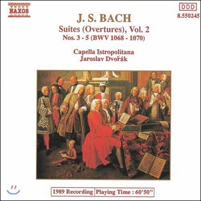 Jaroslav Krecek 바흐: 모음곡 (Bach: Suites [Overtures] Vol.2 Nos.3-5 BWV1068-1070)