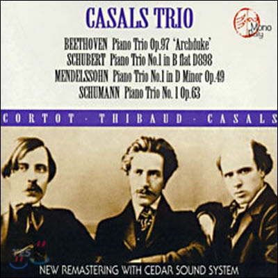 [중고] Casals Trio / 베토벤, 슈만, 슈베르트, 멘델스존 : 피아노 삼중주 (Beethoven, Schumann, Schubert, Mendelssohn : Piano Trios) (2CD/하드커버/gi2005.9)