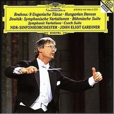 [중고] John Eliot Gardiner / Brahms : Hungarian Dances, Dvorak : Symphonic Variations (dg1318)