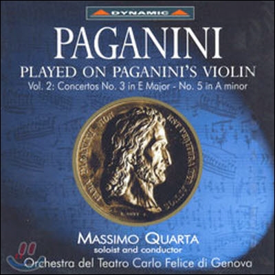 [중고] Massimo Quarta / Paganini : Violin Concerto No.3, No.5 (수입/cds300)