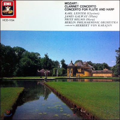 [중고] Hervert Von Karajan / Mozart : Clarinet Concerto, Concerto For Flute And Harp (일본수입/bestcd28)