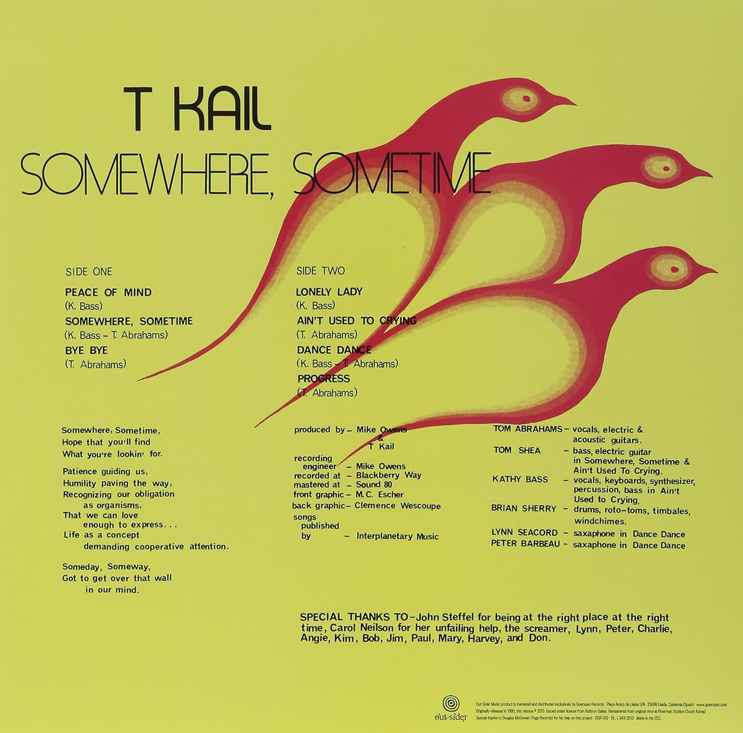 T Kail (티 케일) - Somewhere, Sometime [LP]