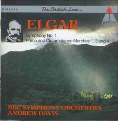 [중고] Andrew Davis / Elgar : Symphony No.1, Pomp and Circumstance marches (9031732782)