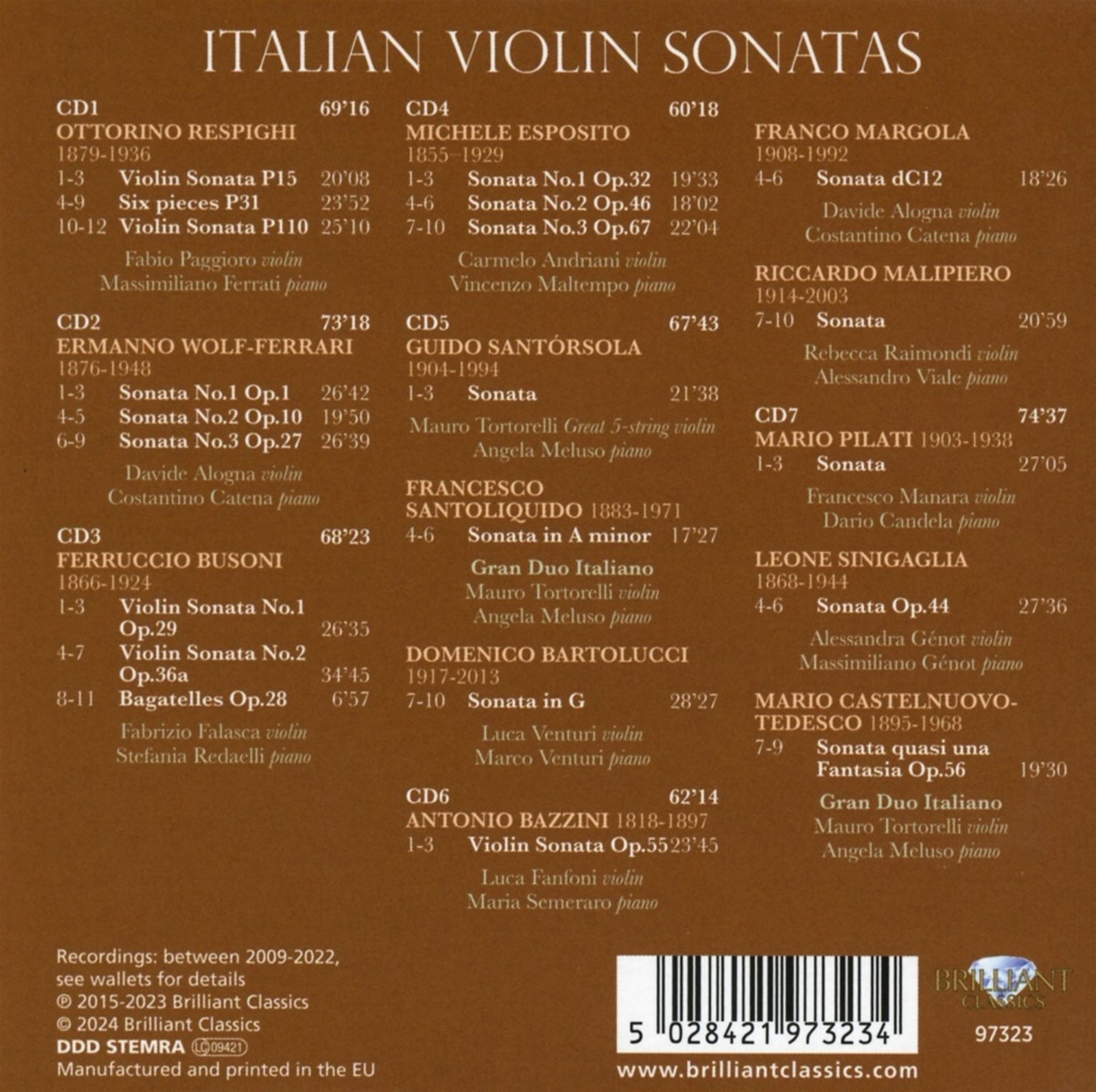 이탈리아의 바이올린 소나타 (Italian Violin Sonatas)