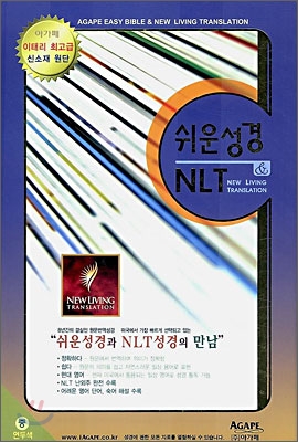 아가페 쉬운성경 & NLT (중,단본,색인,이태리 신소재)(14*20.5)(연두색)
