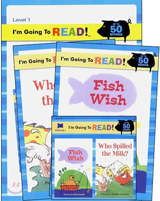 [I&#39;m Going to READ!] Level 1 : Fish Wish / Who Spilled the Milk? (Workbook Set)