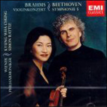 Beethoven : Symphony No.5 / Brahms : Violin Concerto In D : 정경화ㆍRattle