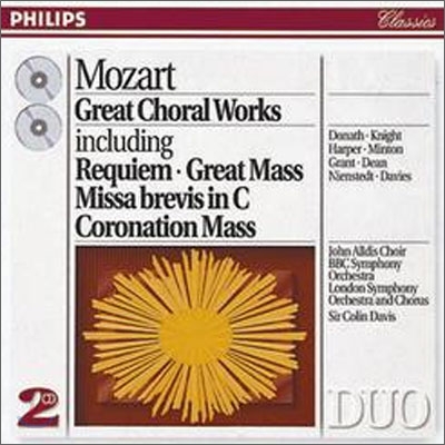 Mozart : Great Choral Works : Davis