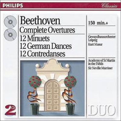 Beethoven : Complete Overturesㆍ12 Minuetsㆍ12 German Dances etc. : MasurㆍMarriner