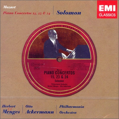 Mozart : Piano Concertos 15ㆍ23ㆍ24 : Solomon