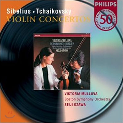 시벨리우스 / 차이코프스키 : 바이올린 협주곡 - 뮬로바, 오자와