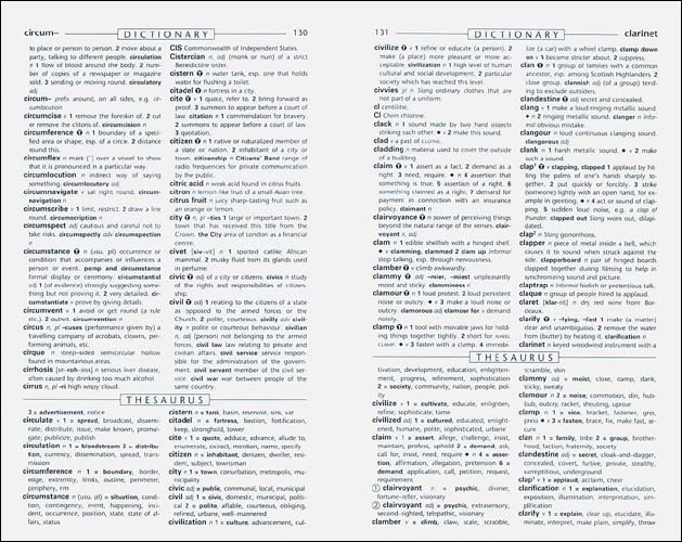 Collins Compact Dictionary and Thesaurus