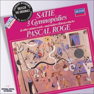 Pascal Roge 에릭 사티 : 피아노 작품집 &quot;짐노페디, 그노시엔느&quot; (Satie : Piano Music) 파스칼 로제
