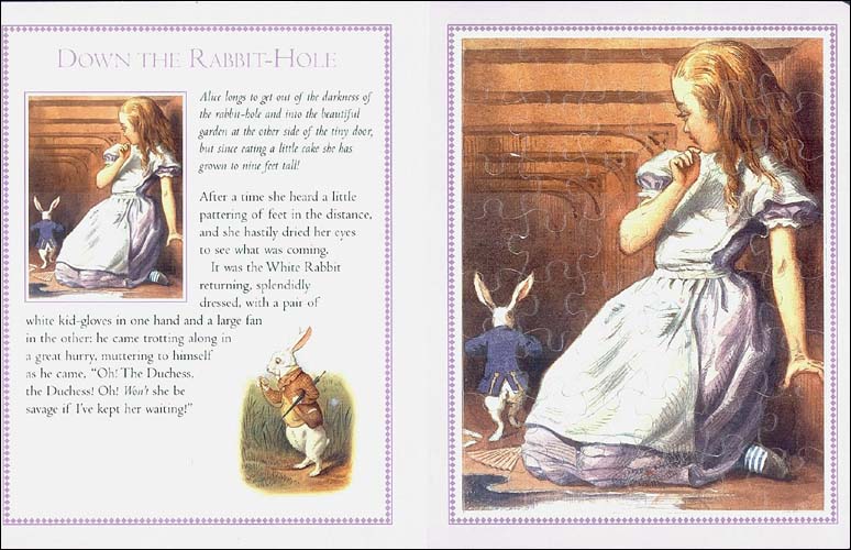 Alice in Wonderland Mini Jigsaw Book