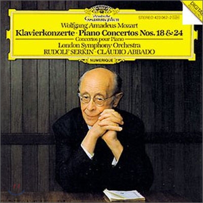 Mozart : Piano Concertos Nos.18 &amp; 24 : Rudolf SerkinㆍClaudio Abbado