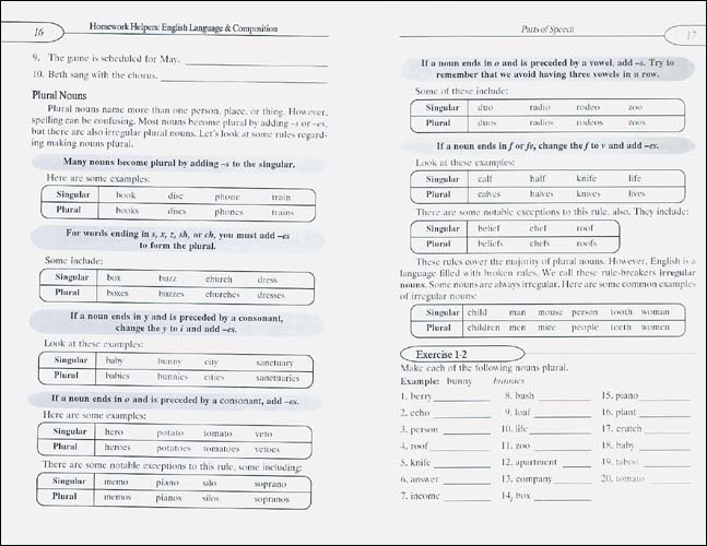 Homework Helpers: English Language and Composition