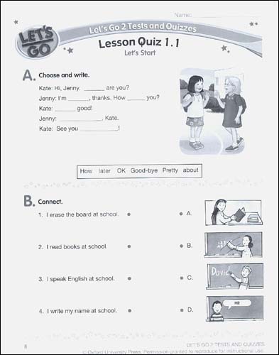 [3판]Let's Go 2 : Test and Quizzes