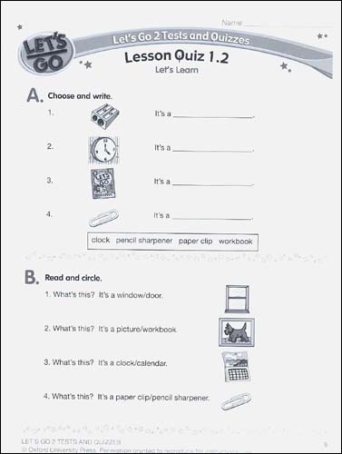 [3판]Let's Go 2 : Test and Quizzes