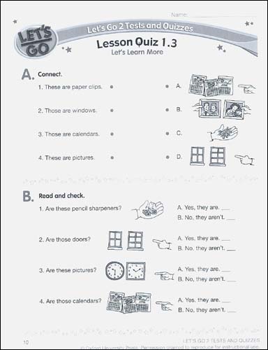 [3판]Let's Go 2 : Test and Quizzes