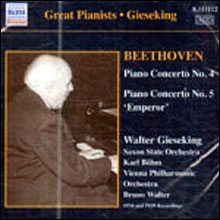 Walter Gieseking 베토벤: 피아노 협주곡 4번 5번 (Beethoven: Piano Concertos No.4 &amp; 5)