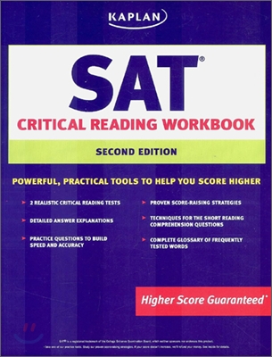 Kaplan Sat Critical Reading Workbook (Paperback, 2nd, Workbook)