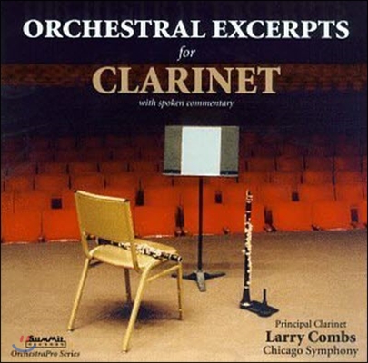 Larry Combs / Orchestral Excerpts for Clarinet (수입/미개봉/dcd161)