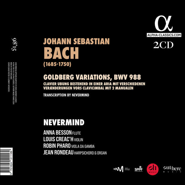 Nevermind 바흐: 골트베르크 변주곡 [앙상블 연주반] (Bach: Goldberg Variations BWV 988)