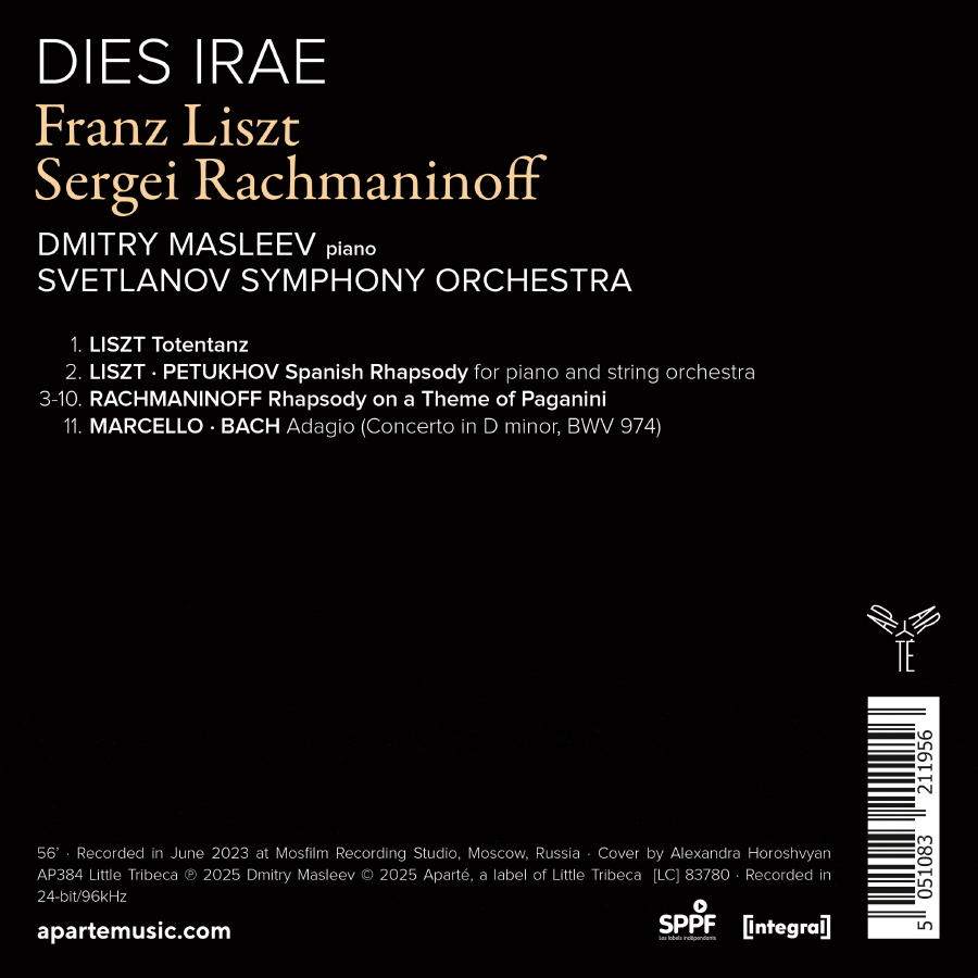 Dmitry Masleev 리스트 / 라흐마니노프: 분노의 날 (Liszt / Rachmaninoff: Dies Irae)