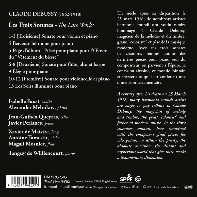 Magali Mosnier 드뷔시: 최후의 소나타집 (Debussy: Les Trois Sonates)