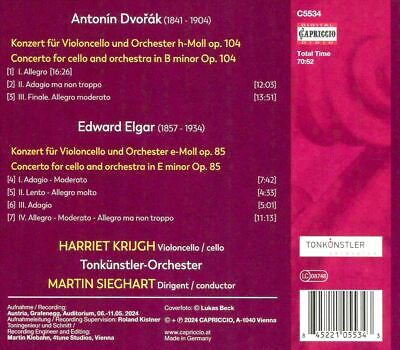 Martin Sieghart 드보르작 / 엘가: 첼로 협주곡 (Dvorak / Elgar: Cello Concertos)
