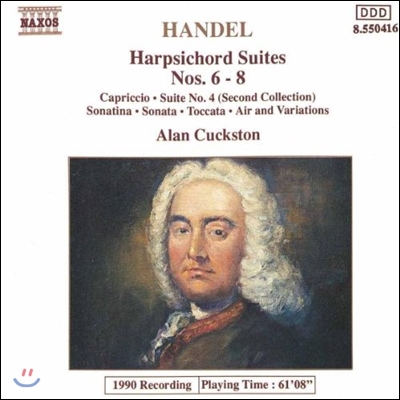 Alan Cuckston 헨델: 하프시코드 모음곡 6-8번 (Handel: Harpsichord Suites Nos.6-8)