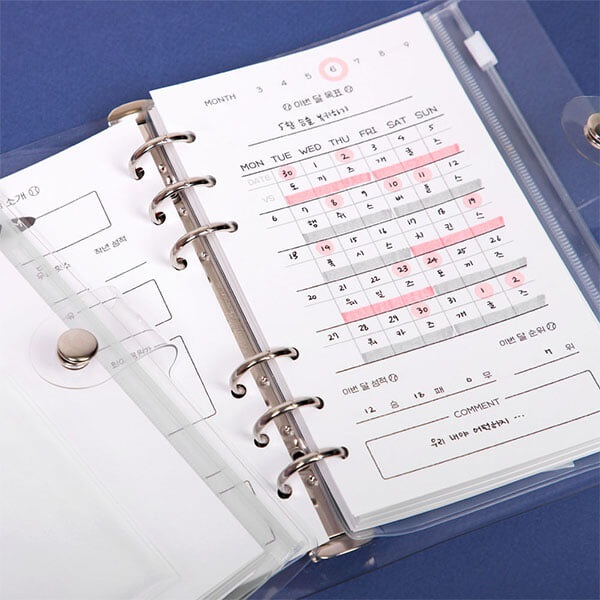 [예스24배송][A6] 온 더 그라운드 6공 야구 다이어리 리필용 속지 (192p)