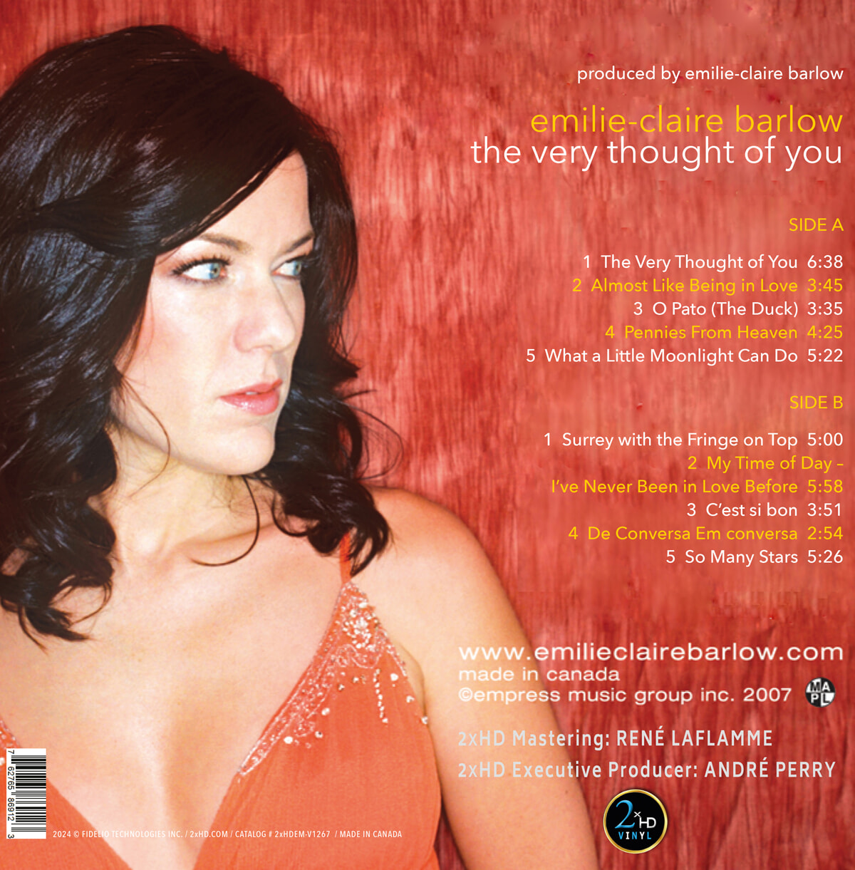 Emilie Claire Barlow (에밀리 클레어 발로우) - The Very Thought of You [LP]
