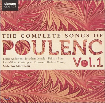 Malcolm Martineau 풀랑: 가곡 전집 Vol.1 (Poulenc: The Complete - Metamorphoses, A Sa Guitare, Rosemonde, Parisiana)