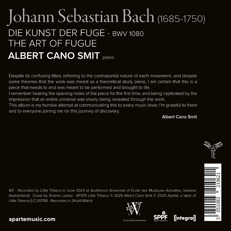 Albert Cano Smit 바흐: 푸가의 기법 (Bach: The Art of Fugue)