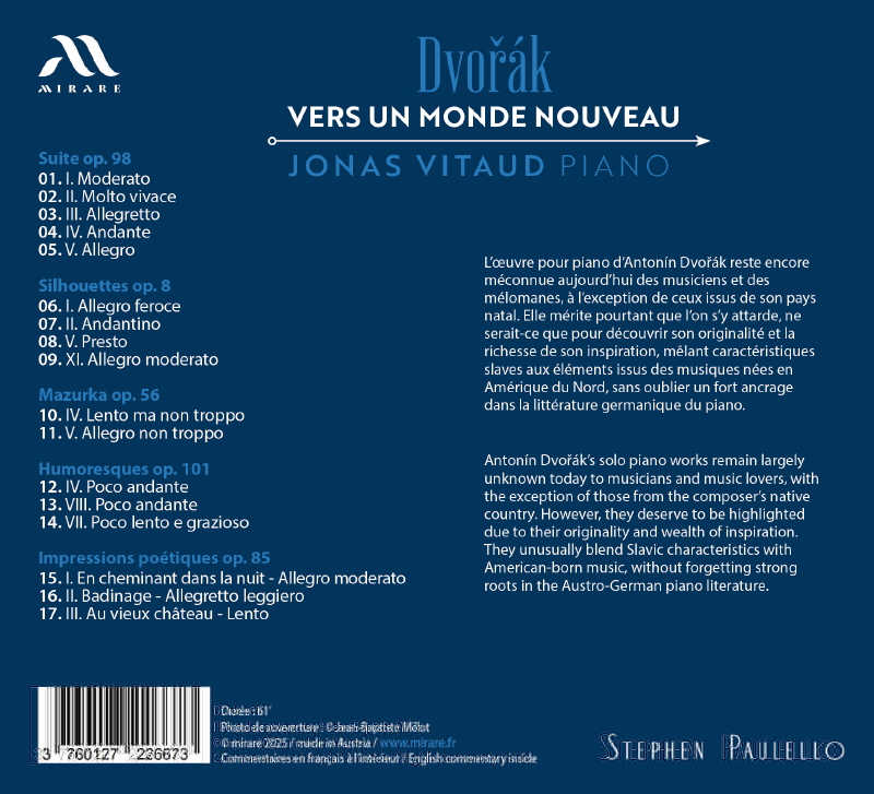 Jonas Vitaud 드보르작: 새로운 세상으로 (Dvorak: Vers Un Monde Nouveau)