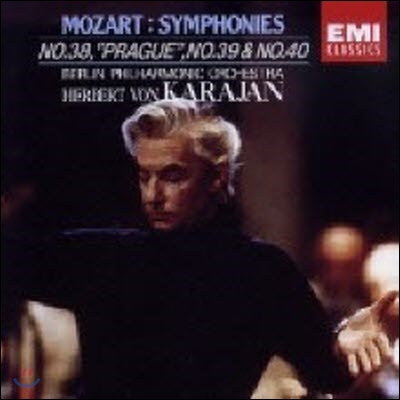[중고] Herbert Von Karajan / Mozart : Symphonies No.38, 39, 40 (일본수입/toce3032)