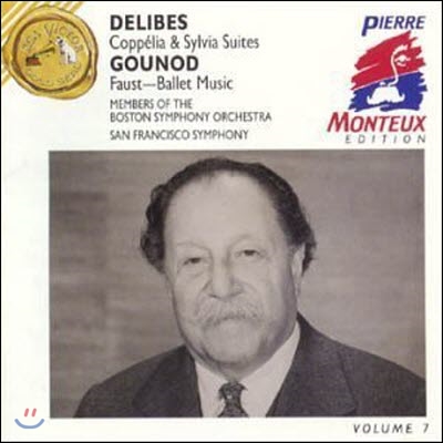 Pierre Monteux / Delibes: Coppelia & Sylvia Suites, Gounod: Faust - Ballet Music (Monteux Edition, Vol. 7) (수입/미개봉/09026619752)