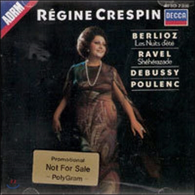 Regine Crespin / Berlioz : Les Nuits D`Ete, Ravel ; Sheherazade, etc (미개봉/dd1998)