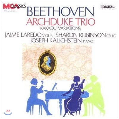 [중고] Jaime Laredo, Sharon Robisnson, Joseph Kalichstein / Beethoven: Archduke Trio; Kakadu Variations (수입/mcad25193)