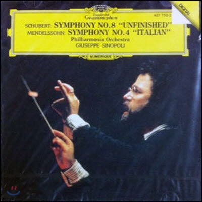 [중고] Giuseppe Sinopoli / Schubert : Symphony No.8; Mendelssohn : Symphony No.4 (4377502/do0095)