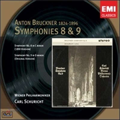 [중고] Carl Schuricht / Bruckner: Symphonies 8 &amp; 9 (2CD/ekc2d0840)