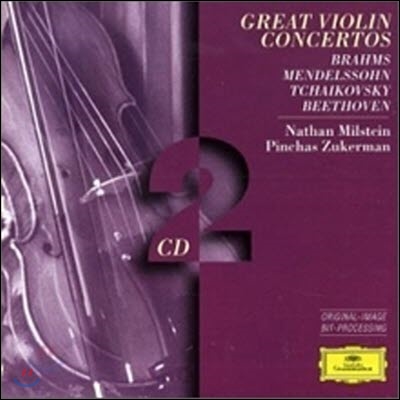 [중고] Nathan Milstein &amp; Pinchas Zukerman &amp; Claudio Abbado &amp; Daniel Barenboim / 브람스, 멘델스존, 차이코프스키, 베토벤 : 바이올린 협주곡 (Brahms, Mendelssohn, Tchaikovsky, Beethoven : Violin Concerto)