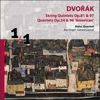 [중고] Melos Quartett / Dvorak : String Quintets Op.81, 97 & String Quartets Op.34, 96 'American' (2CD/수입/hmx290150910)