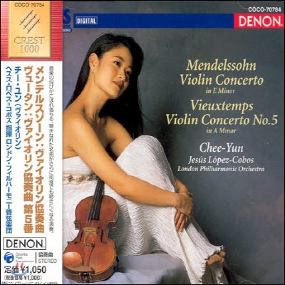 [중고] 김지연 (Chee-Yun) & Jesus Lopes-Cobos / Mendelssohn : Violin Concerto Op.64, Vieuxtemps : Violin Concerto No.5 (일본수입/coco70784)